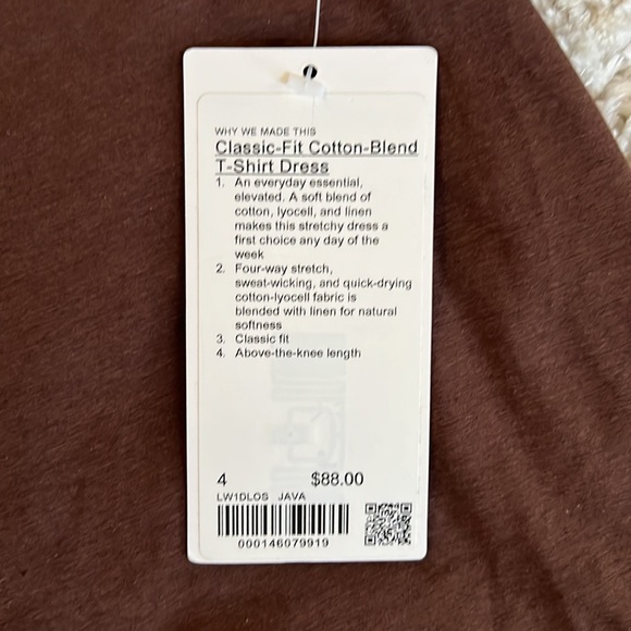 Classic-Fit Cotton-Blend T-Short Dress - Picture 7 of 8